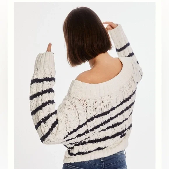Anthropologie XL Bella Cable-Knit Sweater - Picture 2 of 9